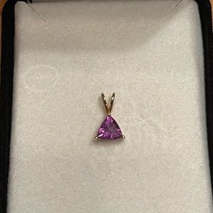 14K Amethyst Pendent